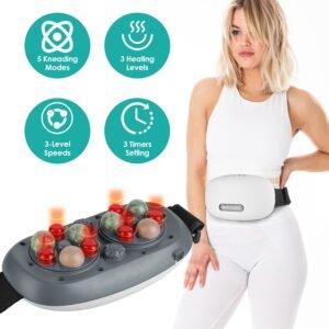 Electric Abdominal Massager with Heat & Kneading