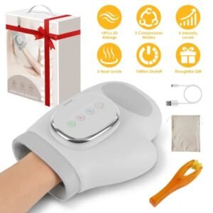 Cordless Hand Massager with Heat Compression